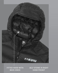 Super Down LT Hooded Jacket | Black
