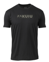 KUIU Topo Block Logo T-Shirt | Black