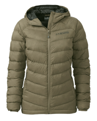 Women's Super Down LT Hooded Jacket | Khaki