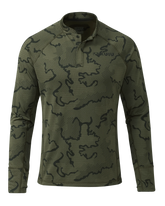 Ridgepoint Fleece Henley | Olive Tonal