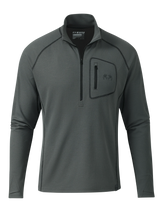 PRO Merino 200 Zip-T | Gunmetal