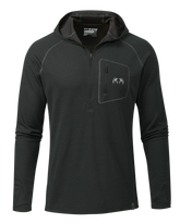 PRO Merino 200 Zip-T Hoodie | Black