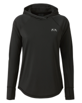 Women's Gila LS Hoodie | Black