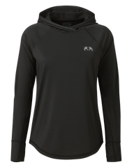 Women's Gila LS Hoodie | Black