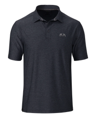 KUIU Performance Polo | Heather Steel Blue