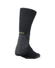 StrongWool Hybrid Crew Sock | Grey Green
