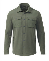 Blockfield Fleece Shirt Jacket | Dark Sage