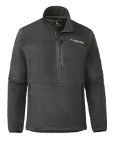 Sherpa Fleece Zip Pullover | Asphalt