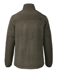 Sherpa Fleece Zip Pullover | Ash