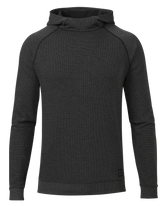 Canyon Waffle Hoodie | Black Heather