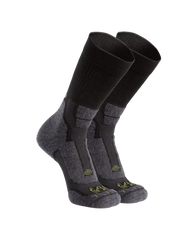 StrongWool Hybrid Crew Sock 2-Pair Pack | Grey Green