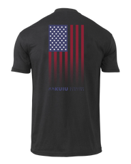 KUIU Vertical Flag Fade T-Shirt | Black