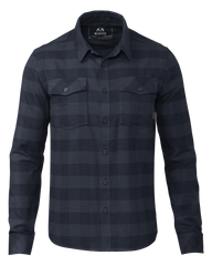 Field Flannel Shirt | Steel Blue Buffalo Check
