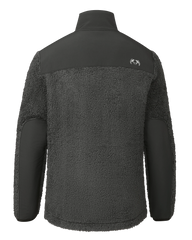 Sherpa Fleece Zip Pullover | Asphalt