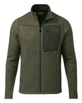 Base Camp Full Zip Sweater | Olive Heather