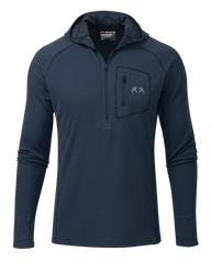 PRO Merino 200 Zip-T Hoodie | Steel Blue