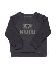 Toddler Stacked Logo Crewneck Sweatshirt | Olive