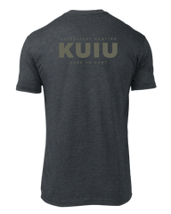 KUIU Here to Hunt Back Logo T-Shirt | Charcoal