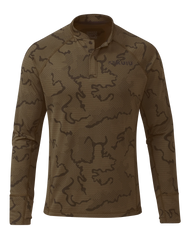 Ridgepoint Fleece Henley | Coyote Brown Tonal
