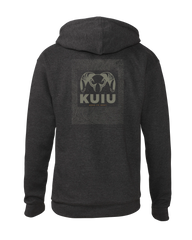 KUIU Topo Back Logo Hoodie | Charcoal