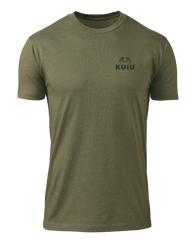 KUIU Here to Hunt Back Logo T-Shirt | Military Green