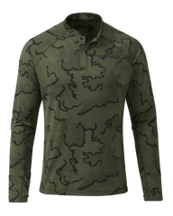 Ridgepoint Fleece Henley | Olive Tonal