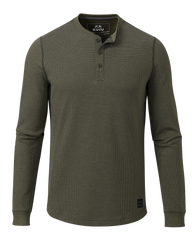 Canyon Waffle Henley | Ash Heather