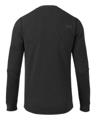 Canyon Waffle Henley | Black Heather