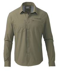 Mesa Vented LS Snap Shirt | Khaki