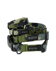 Camo Webbing Dog Collar | Verde