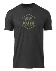 KUIU Stacked Here to Hunt T-Shirt | Charcoal