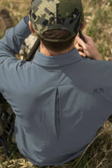 Mesa Vented LS Snap Shirt | Slate