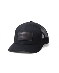 Inner Circle Leather Patch Hat | Black/Black