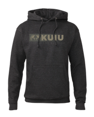 KUIU Distressed Logo Hoodie | Charcoal